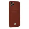 İphone 11 Pro Max Kılıf Kelvin Kartvizitli  - Bordo
