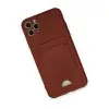 İphone 11 Pro Max Kılıf Kelvin Kartvizitli  - Bordo