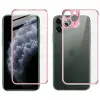 İPhone 11 Pro Max Metal Çerçeve Ön Arka 3D Full Tempered Cam Koruyucu-(5775)