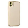 İphone 12 Kılıf Co Deri  Kapak - Gold