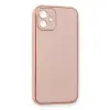 İphone 12 Kılıf Co Deri  Kapak - Pembe