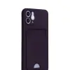 İphone 12 Kılıf Kelvin Kartvizitli  - Derin Mor