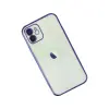 İphone 12 Kılıf  Lensli  - Mor