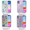 iPhone 12 Mini 5.4inç Kamera Korumalı Çiçek Desenli Silikon Kılıf-(5775)