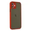 İphone 12 Mini Kılıf Montreal  Kapak - Kırmızı