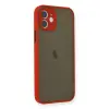 İphone 12 Mini Kılıf Montreal  Kapak - Kırmızı