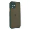 İphone 12 Mini Kılıf Montreal  Kapak - Yeşil