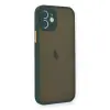 İphone 12 Mini Kılıf Montreal  Kapak - Yeşil