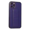İphone 12 Pro Kılıf Co Deri Standlı Kapak - Mor