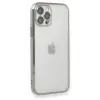İphone 12 Pro Kılıf  Lensli  - Gümüş