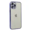 İphone 12 Pro Kılıf  Lensli  - Mor