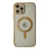 İphone 12 Pro Kılıf Magneticsafe Lazer  - Gold