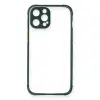 İphone 12 Pro Kılıf Miami Şeffaf  - Koyu Yeşil