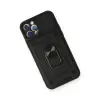 İphone 12 Pro Kılıf Pars Lens Yüzüklü  - Siyah