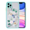 iPhone 12 Pro Max 6.7inç Kamera Korumalı Çiçek Desenli Silikon Kılıf-(5775)