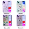 iPhone 12 Pro Max 6.7inç Kamera Korumalı Çiçek Desenli Silikon Kılıf-(5775)