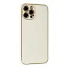 İphone 12 Pro Max Kılıf Co Karbon  - Beyaz