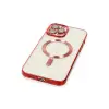 İphone 12 Pro Max Kılıf Kross Magneticsafe Kapak - Kırmızı