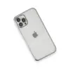 İphone 12 Pro Max Kılıf  Lensli  - Gümüş