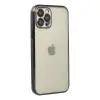 İphone 12 Pro Max Kılıf  Lensli  - Siyah