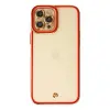 İphone 12 Pro Max Kılıf Liva Lens  - Kırmızı