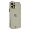 İphone 12 Pro Max Kılıf Liva Taşlı  - Beyaz