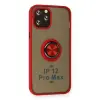 İphone 12 Pro Max Kılıf Montreal Yüzüklü  Kapak - Kırmızı