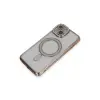 İphone 13 Kılıf Joke Simli Magneticsafe Kılıf - Gold