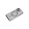 İphone 13 Kılıf Joke Simli Magneticsafe Kılıf - Gümüş