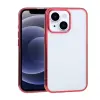 iPhone 13 Mini 5.4inç Lazer Kaplama Renkli Kenar Şeffaf Kılıf-(5775)