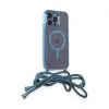 İphone 13 Pro Kılıf Divo Lazer Askılı Magsafe Kapak - Sierra Blue