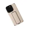 İphone 13 Pro Max Kılıf Mega Standlı  - Gold