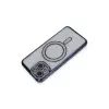 İphone 14 Kılıf Joke Simli Magneticsafe Kılıf - Lacivert
