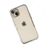 İphone 14 Kılıf  Lensli  - Gümüş