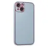 İphone 14 Plus Kılıf Co Deri  Kapak - Sky Blue