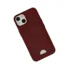 İphone 14 Plus Kılıf Kelvin Kartvizitli  - Bordo