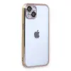 İphone 14 Plus Kılıf  Lensli  - Gold