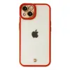 İphone 14 Plus Kılıf Liva Lens  - Kırmızı