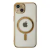İphone 14 Plus Kılıf Magneticsafe Lazer  - Gold