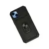 İphone 14 Plus Kılıf Pars Lens Yüzüklü  - Siyah