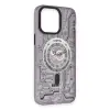 İphone 14 Pro Kılıf Apollo Magneticsafe Desenli Kapak - Apollo Mor - 5