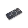 İphone 14 Pro Kılıf Joke Simli Magneticsafe Kılıf - Gri