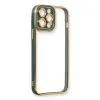 İphone 14 Pro Kılıf Liva Lens  - Yeşil