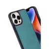 İphone 14 Pro Max Kılıf Aras Deri Kapak - Açık Yeşil