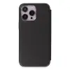 İphone 14 Pro Max Kılıf Dolpin Kapaklı - Siyah