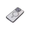 İphone 14 Pro Max Kılıf Joke Simli Magneticsafe Kılıf - Derin Mor