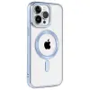İphone 14 Pro Max Kılıf Kronos Magsafe Kapak - Sierra Blue