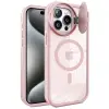 İphone 14 Pro Max Kılıf Teleskop Lens Magsafe  Kapak - Pembe