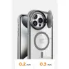 İphone 15 Pro Max Kılıf Teleskop Lens Magsafe  Kapak - Derin Mor