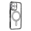 İphone 16 Kılıf Joke Simli Magneticsafe Kılıf - Siyah